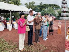 บวงสรวงเปิดหน้าดิน หมู่บ้านลินธาราพูลวิลล่าหนองคาย